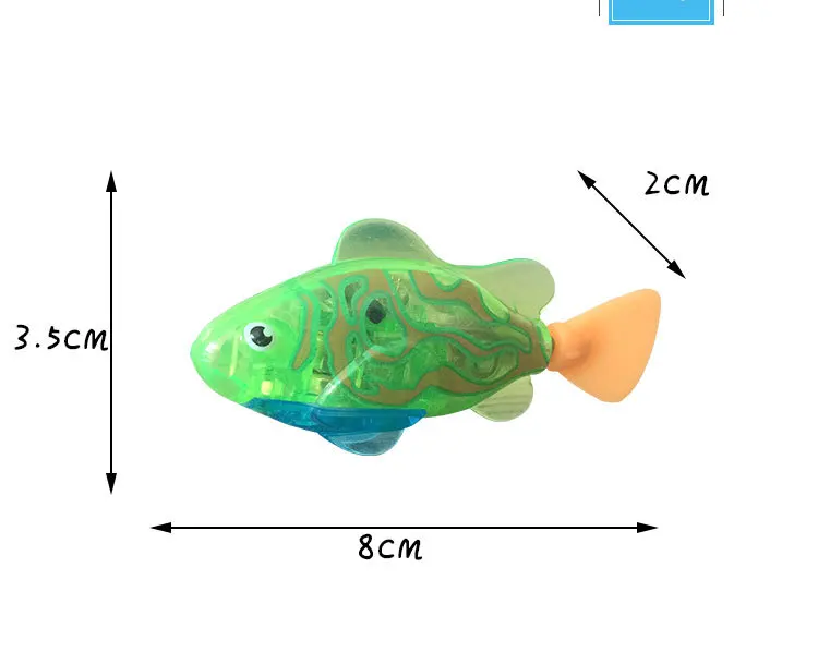 Hot Amazon Litter Mat Interactive Swimming Robot Fish Toy For Cat Dog With Led Light