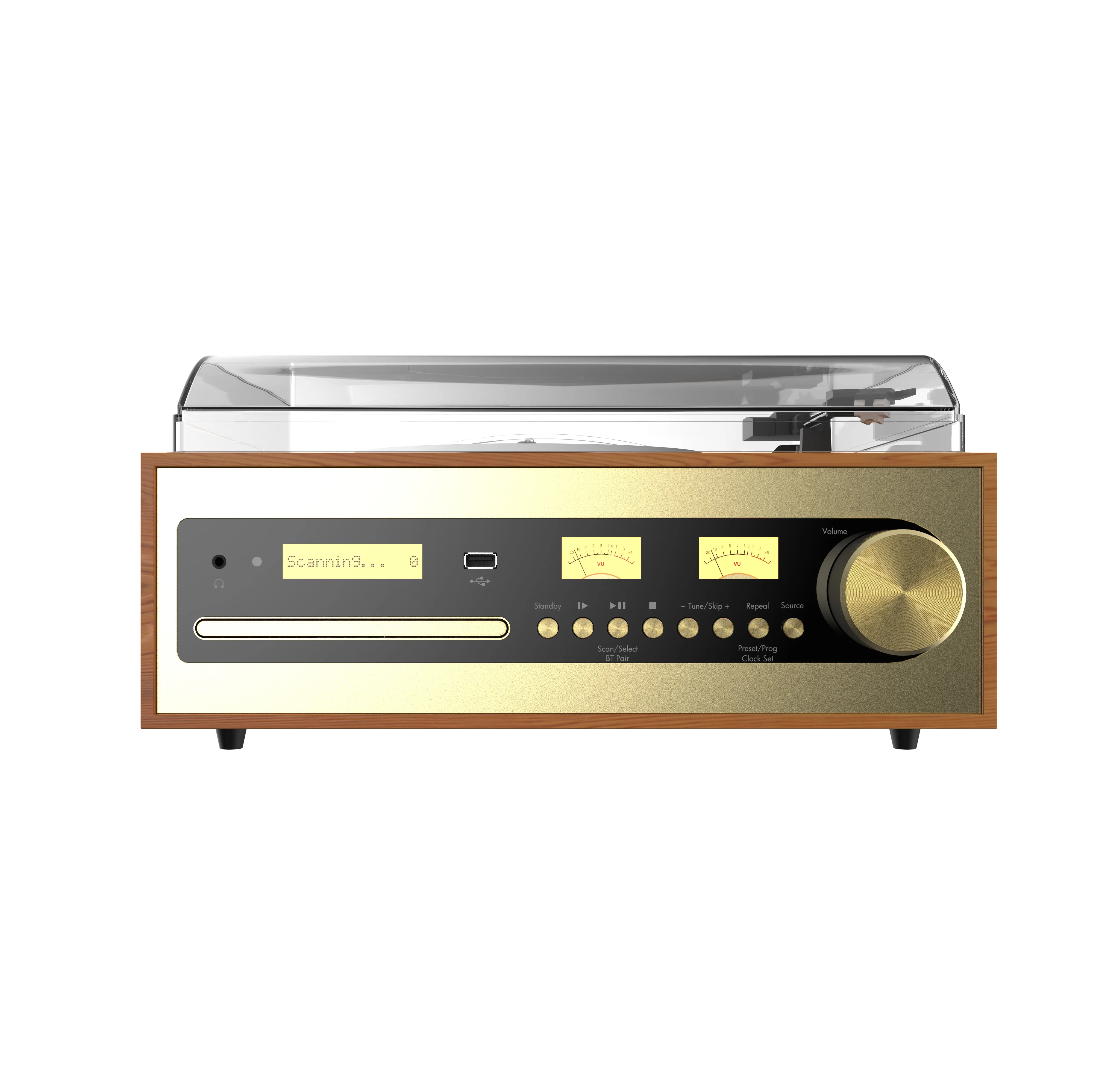 Turntable and CD combo with DAB  FM radio playing  MP3 player with BT