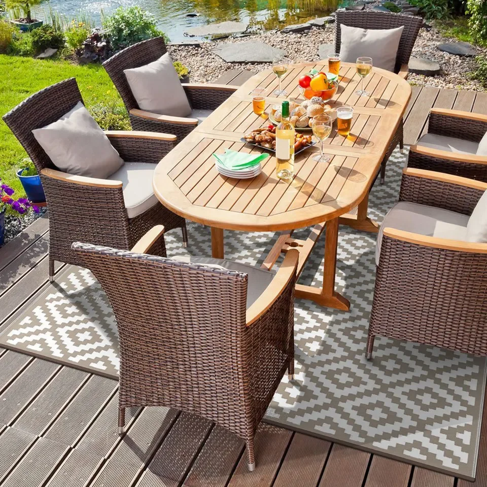 Easy Cleaning Reversible Mats Beach Mats Outdoor Garden Carpets Waterproof Outdoor Picnic Camping Mat Blanket