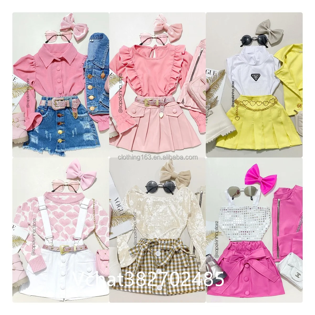 Летняя одежда из 2 предметов для девочек