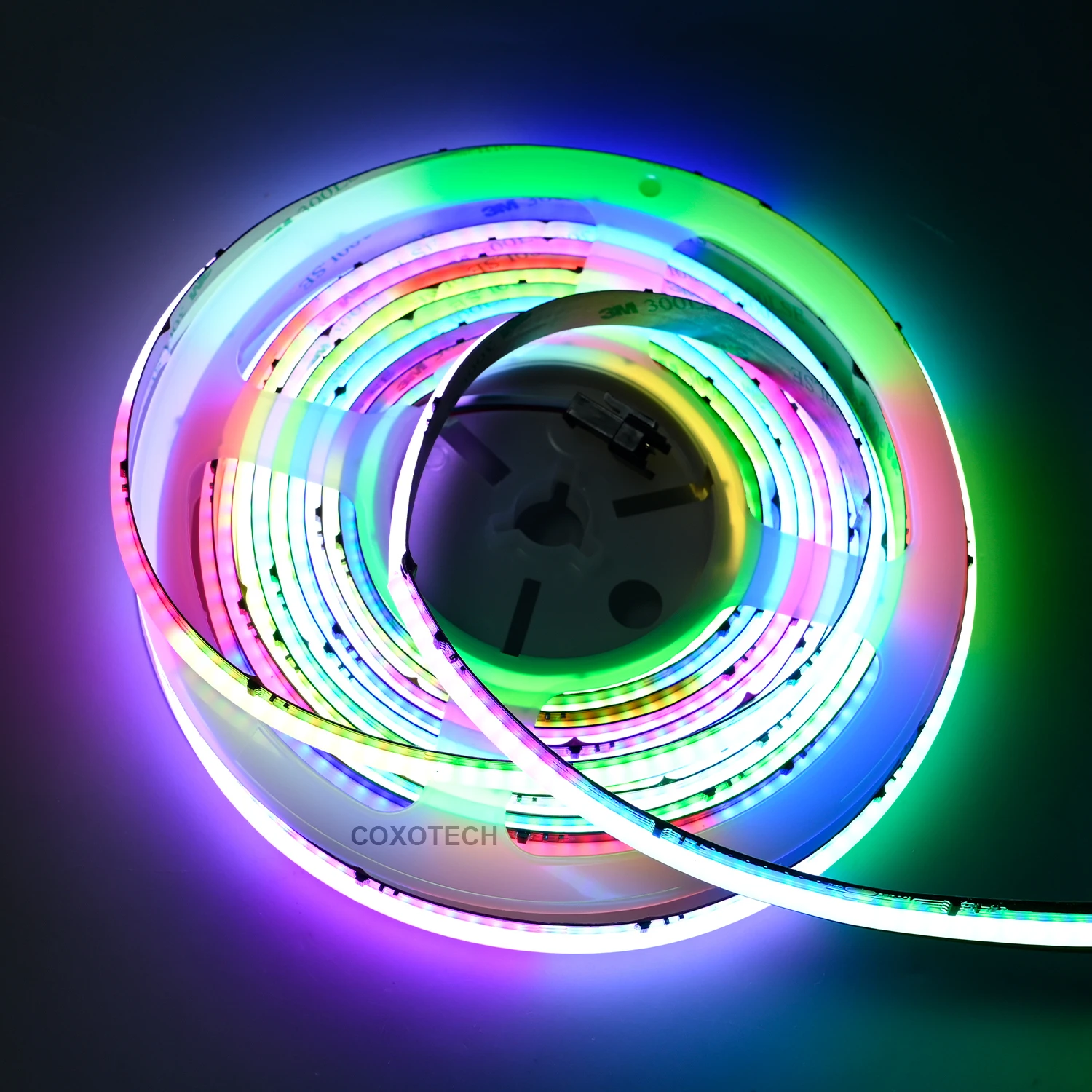 S5000 720leds 12mm wide black white PCB Digital COB RGB LED Strip COXO