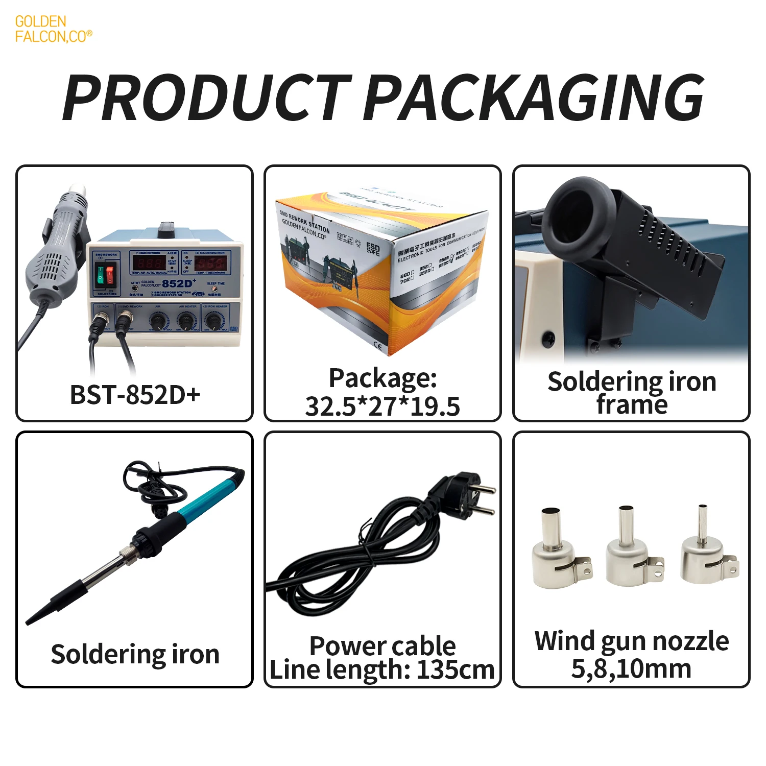 electronic welding station 2 in1 Digital Display Hot Air Gun Welding Rework For Cell-Phone SMD IC Repair Soldering Iron Tools