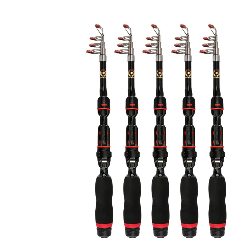 Fishing Rod 1.0m-2.3m Super Short Mini Glass Fiber Reinforced Plastic Telescopic