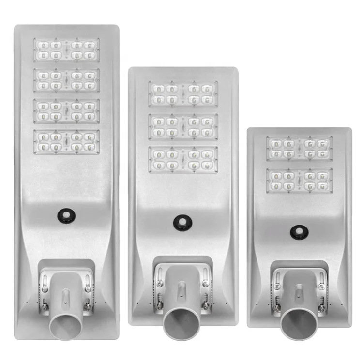 New Modern High Lumen Outdoor Waterproof Integrated Aluminum 30W 40W 60W 80W 100W LED All in One Solar Street Light