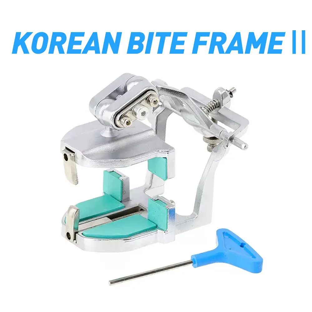 MR DEN High Quality Korean Japan Anatomic Dental Articulators Silvery Denture Adjustable Teeth Metal Alloy Style Manual