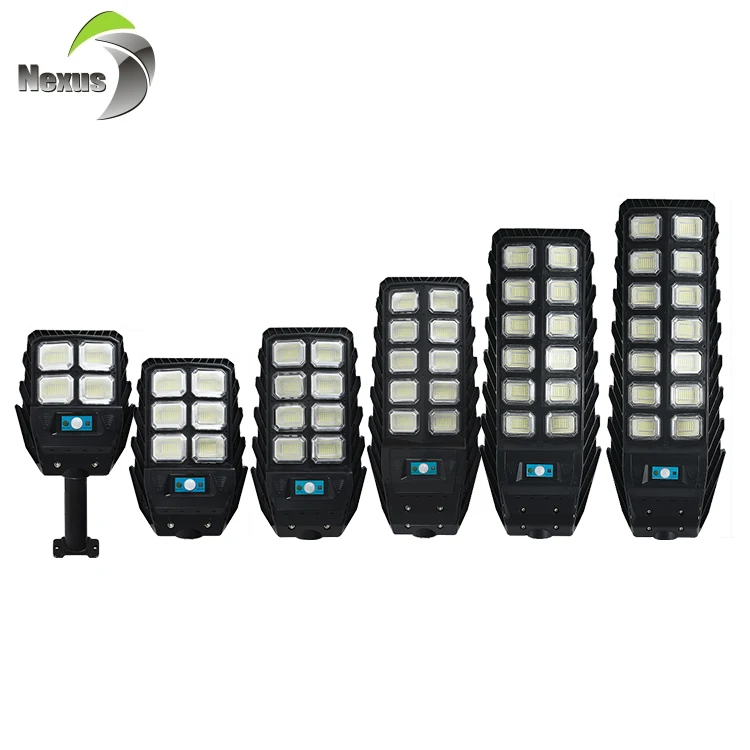 Радиолокационный Датчик управления Ip65 водонепроницаемый уличный свет 100 150 200 250 300 400 Вт уличный Интегрированный Светодиодный уличный фонарь на солнечной батарее