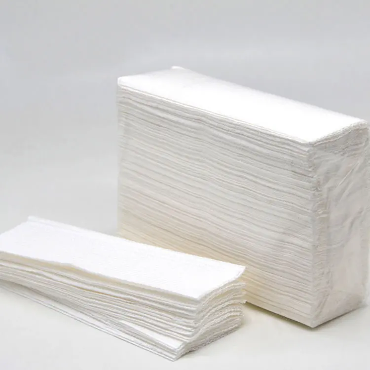 Wholesale virgin pulp v 150 1ply hand paper towels unscented embossing industrial paper hand towels