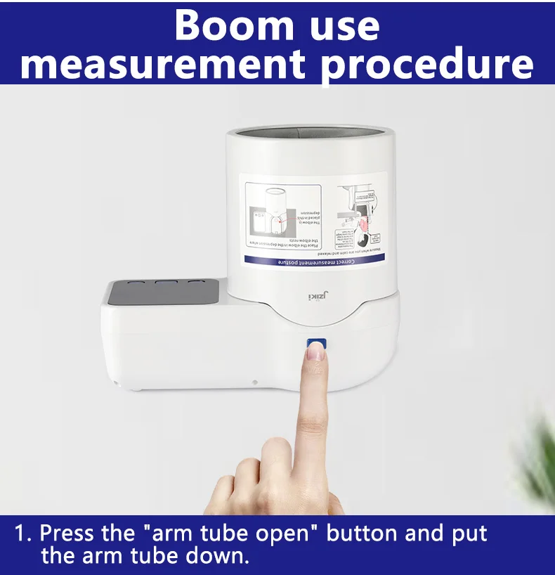 Tunnel Blood Pressure Monitor Digital BP Manufacturer Jziki New Arrival Tubular Flexible Size BP Cuff