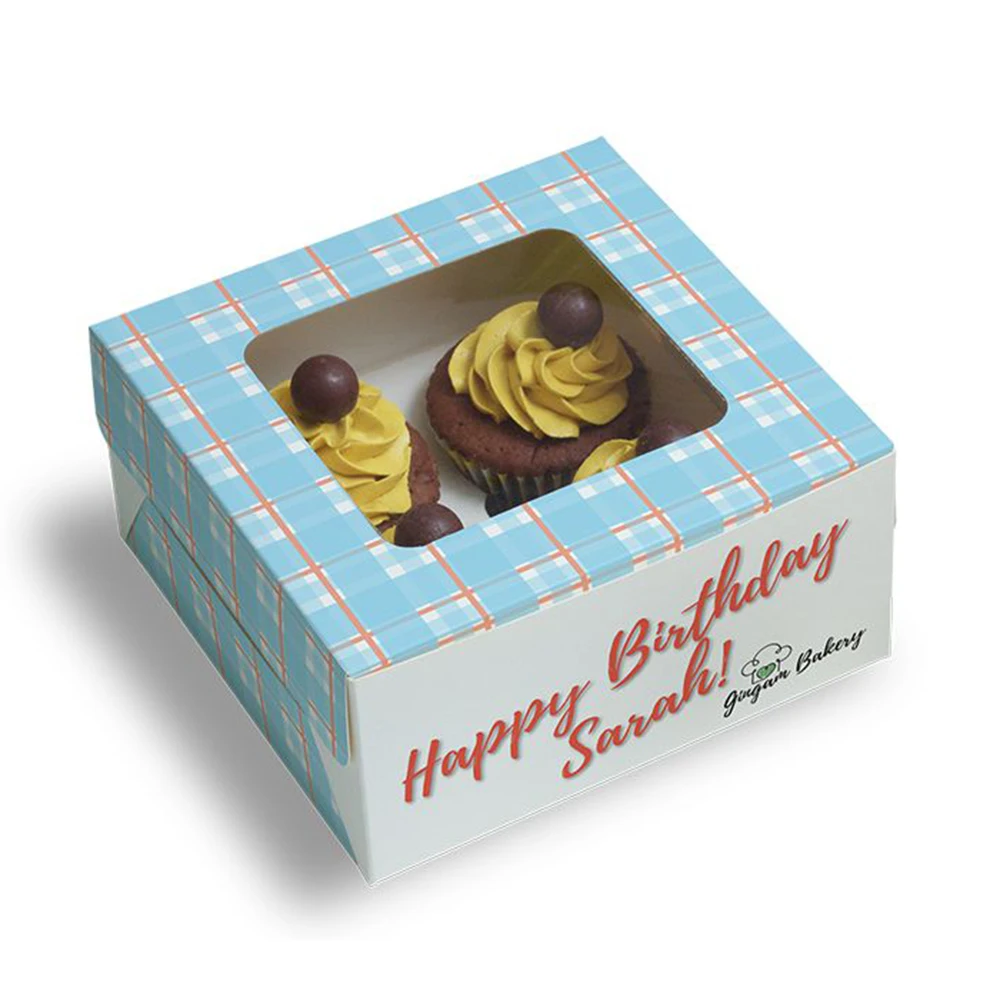 Wedding Cake Packaging Boxes Cupcake Box Roll Cake Box Paper Custom Best Seller Butterfly Paperboard Food Swiss Customized Color