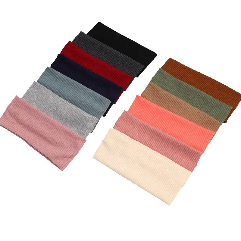 New Hot Sales Fashion Knit Woven Headband Yoga Hair Belt Elastic Cotton Hair Bands