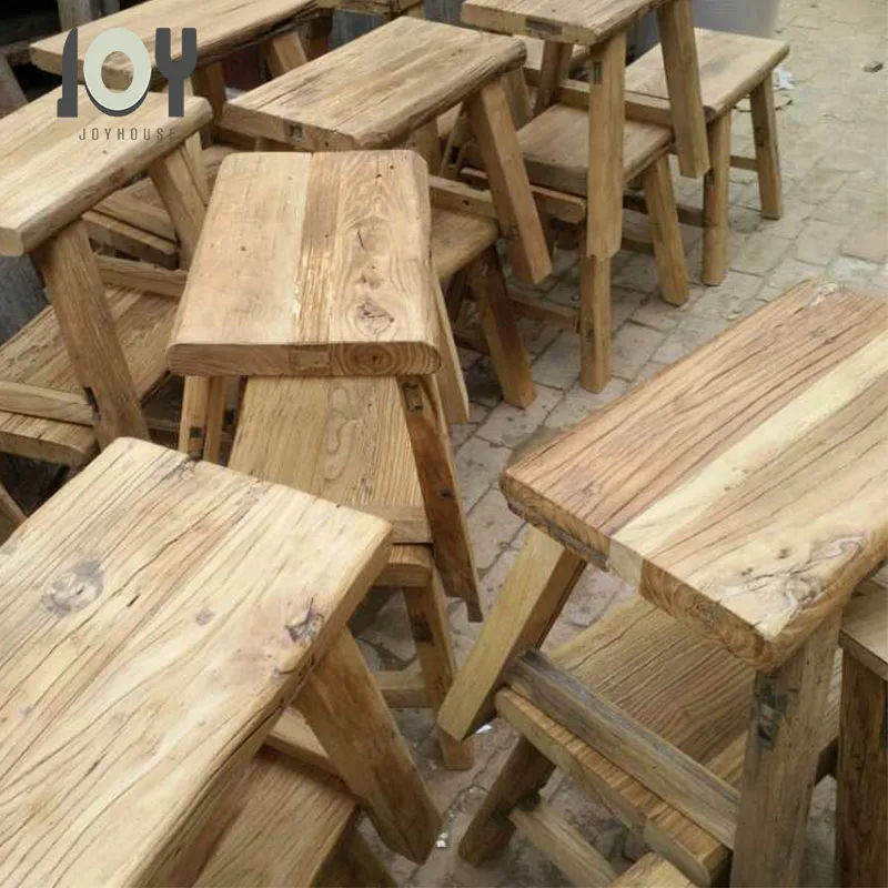 Elm hout gerecycleerd gewпредупреждающий китайский винтажный meubelen rustieke recyclen hout детский krukje volwassen krukje