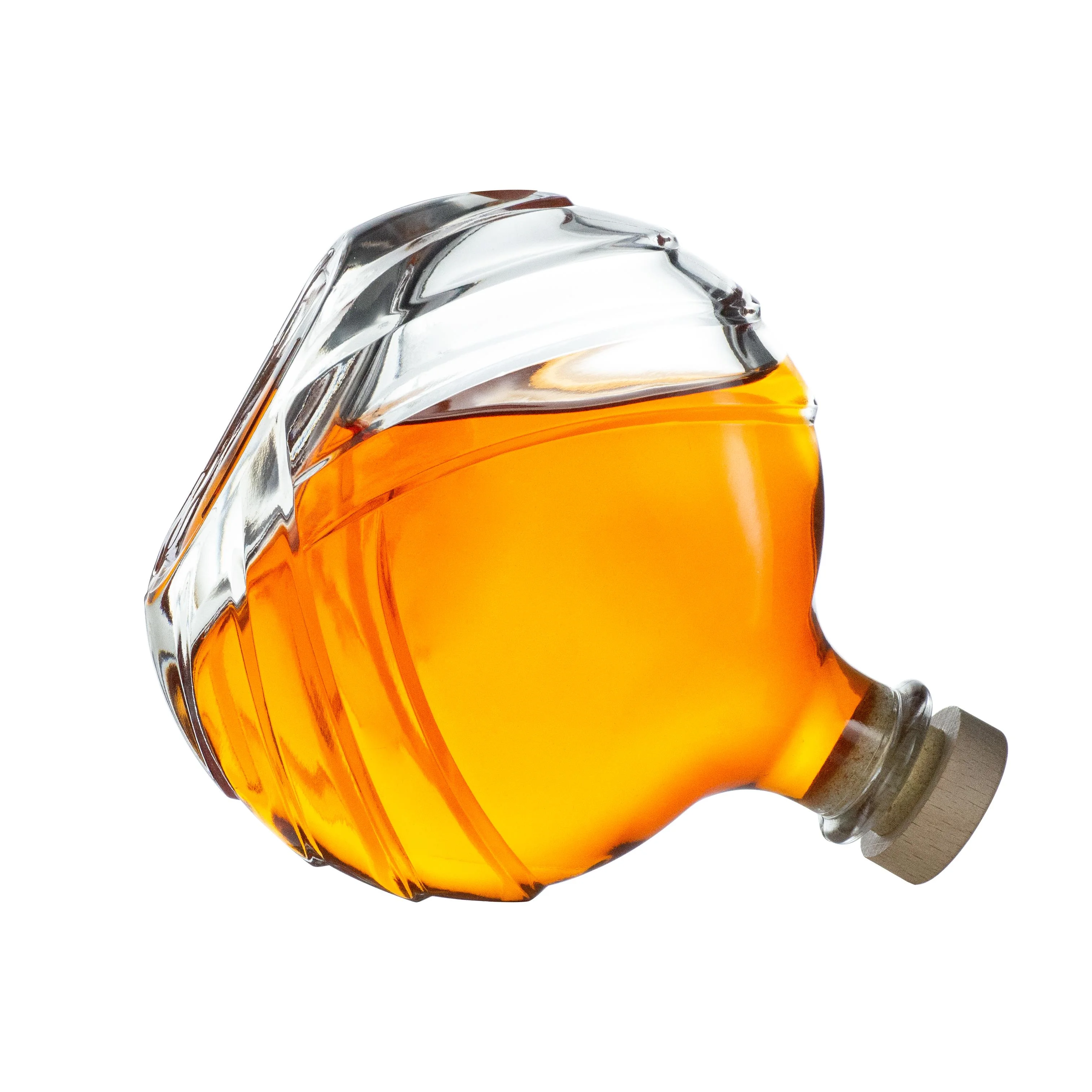 Personalized customization empty spirits xo brand alcohol whisky 750ml vodka glass bottle for liquor with cork stopper