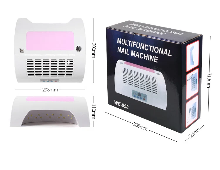 Multi-functional 60W LED UV Lamp Secadores De Unhas Electric Nail Drill Polisher Machine