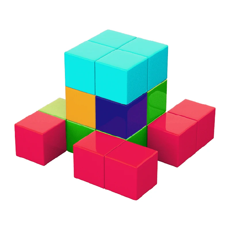 Magic Cubes Magnetic Cubes kid Toddlers Toys Montessori Preschool Toy