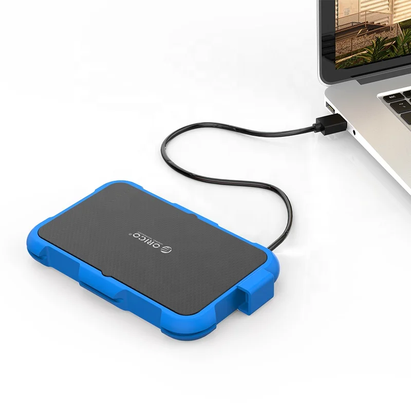  ORICO Waterproof IP64 Shockproof Silica Gel 4TB External 2.5Inch Triple-Protection HDD and SSD Enclosure