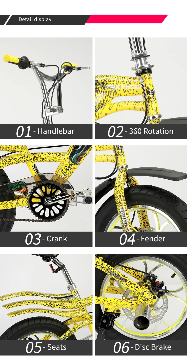 Single speed 20 inch 3.0 fat tire high carbon steel frame boy bike stunt bicycles adult bmx kids bicycle bmx freestyle bike