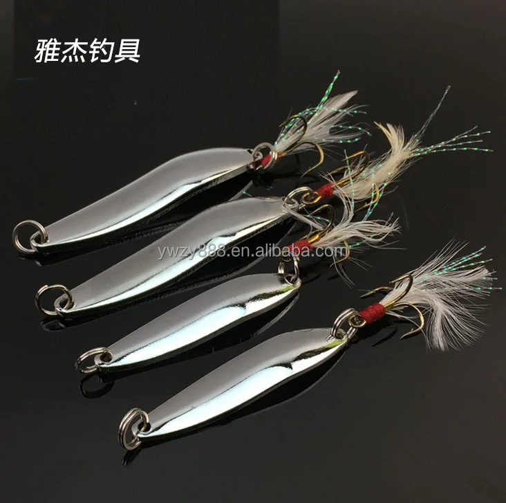 Willow leaf type Luia glitter metal bait leech piece