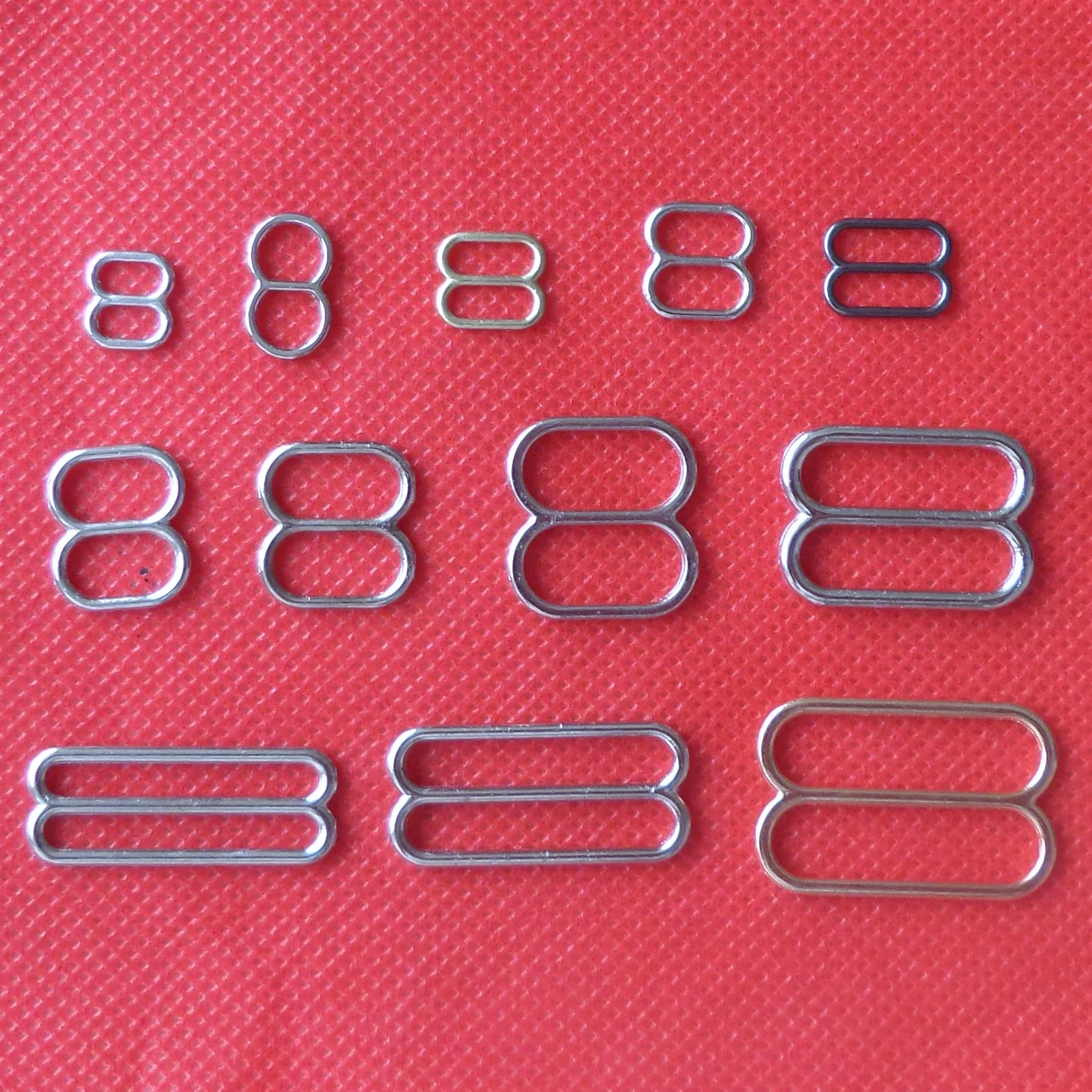 
Zamac Alloy bra strap ring and slider 