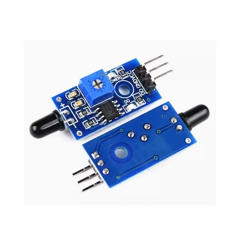 QXW IR Infrared 1 Channel 5V 12V Flame Detection Sensor Module Fire Alarm Sensor Relay Module