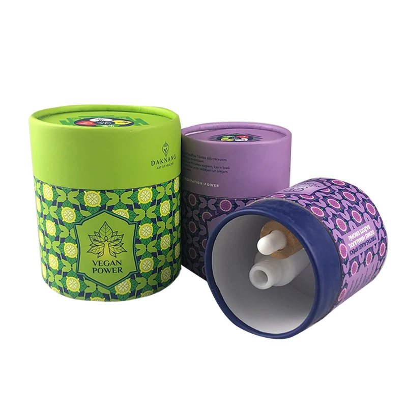 
Wholesale Custom Fancy Logo Printed Kraft Paper Tube/Paper Tube Packaging For Dropper Bottle 