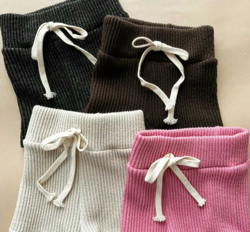 New Fashion Baby Kids Solid Corduroy Cotton Shorts Soft Elastic Corduroy Boys Girls Neutral Bike Shorts Pants