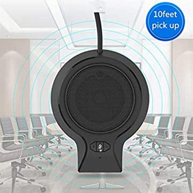  Portable omnidirectional USB Desktop Computer meeting Conference Microphone speakerphone with Mute Button Echo