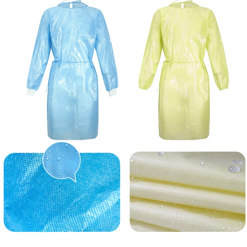 Ppe Level 2 Insolation Gown Single Use Surgical Gown Medical Sterile Pp Pe Isolation Gowns