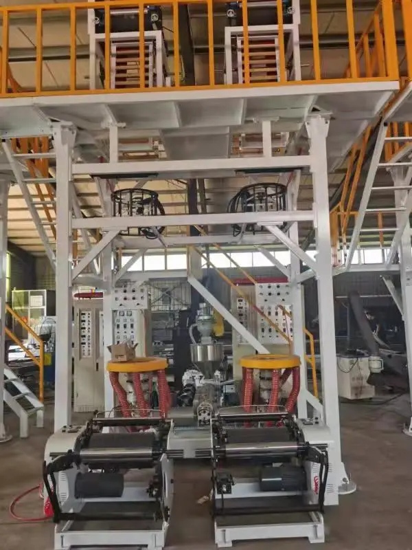 700m 900 mm double single winders  double head blown film machine