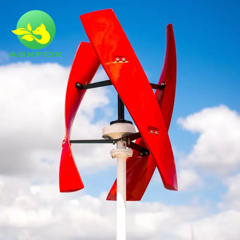 100w to 10KW 12V 24V Vertical Wind Turbine For Wind Solar Hybrid with Storage Alternative Energy Generator Power System Kits