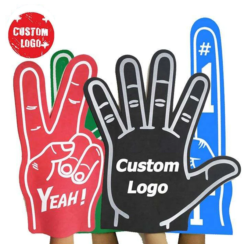 Professional factory Custom high density Popular cheering Make Fan Big giant foam middle thicken EVA foam finger hand