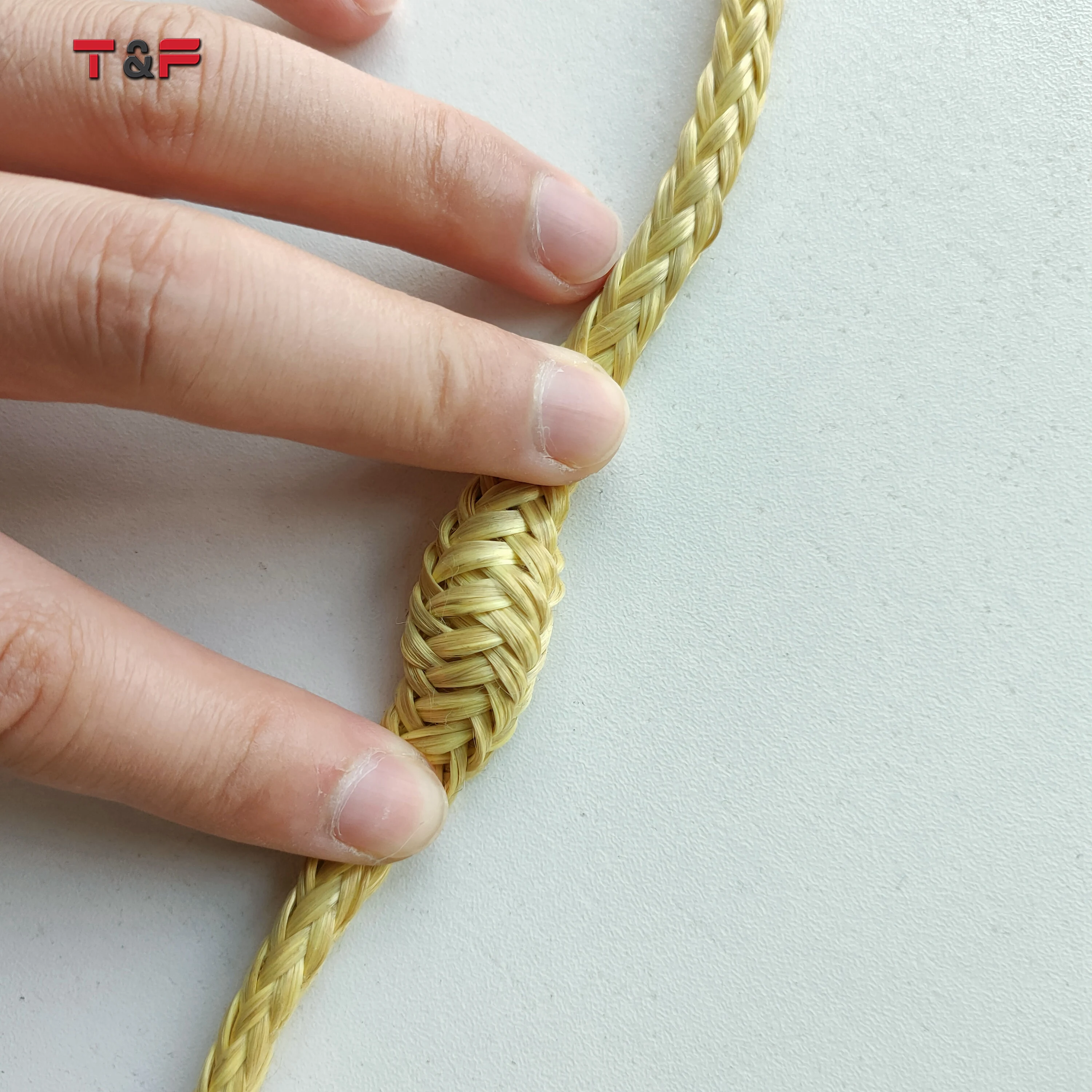 Flame Resistance Tactical Natural Color Technora Braided Rope