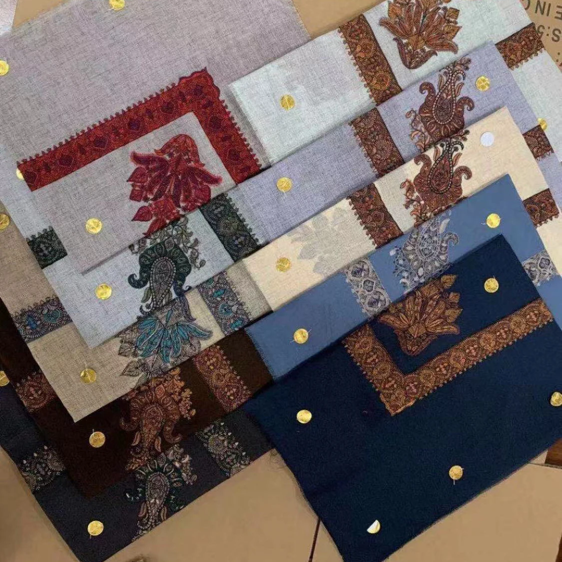 Новый модный шарф из хиджаба с вышивкой мусульманский головной платок Islam Arab Keffiyeh повязка на голову для женщин и мужчин 55 х55 дюймов