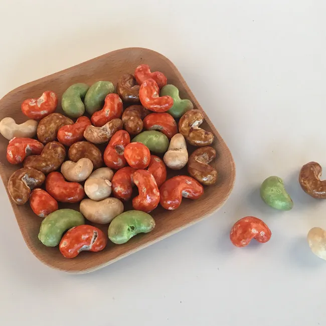 Health Food Snacks Hot Sell in Bulk Bag Roasted Colorful Cashews