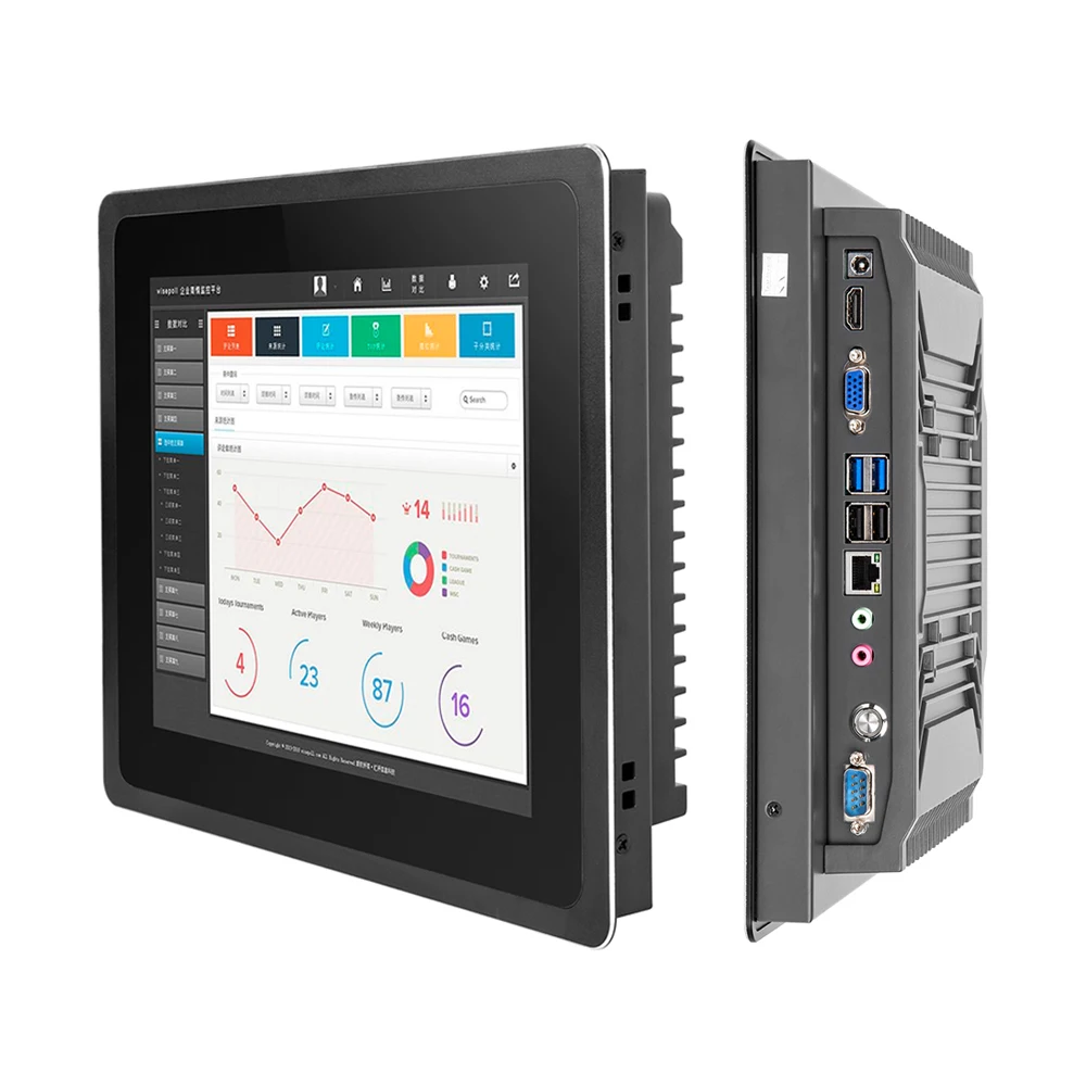 Bestview Resistive touch panel industrial pc 10.4 12.1 15 17 19 inch LCD Panel PC Wall mount android industrial panel pc