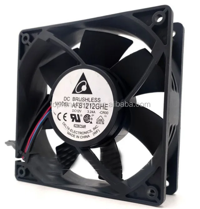 Вентилятор AFB1212SHE/AFB1224SHE/AFB1248SHE 12 В/24 В/48 В Delta 120 мм с функцией PWM FG