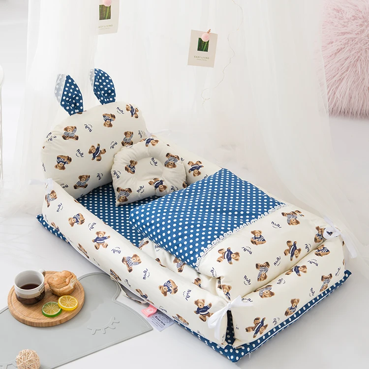 Wholesales Detachable Soft Sponge Mattress New Style Baby Crib