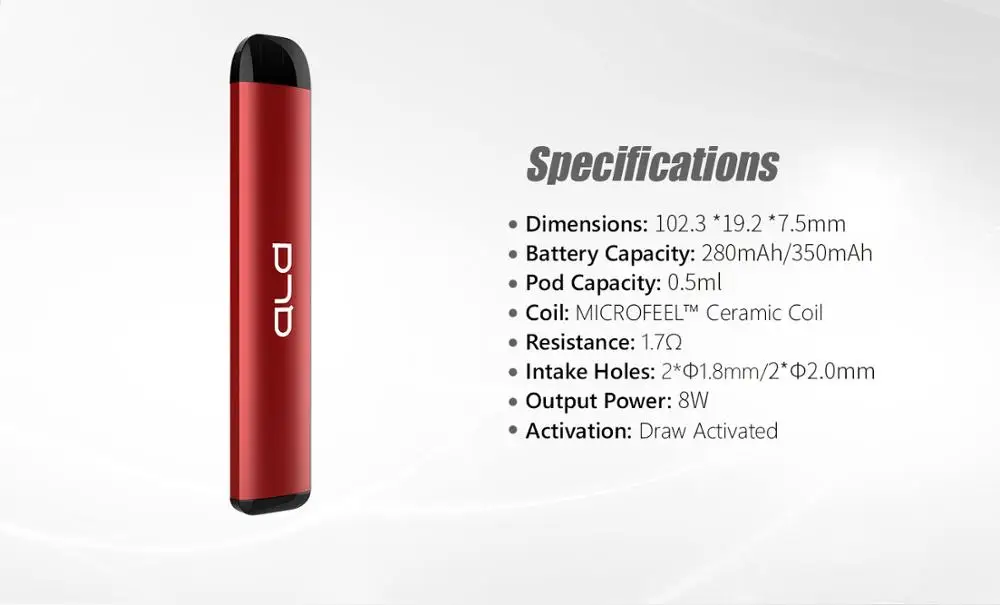 
2020 ALD black disposable vape pen ceramic coil heat not burn gift box packing electronic cigarette china 