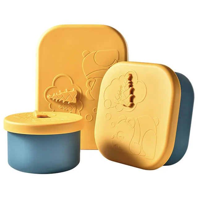 Online Hot Sale Portable Food Grade Silicone Multifunction Bento Lunch Box for for Children