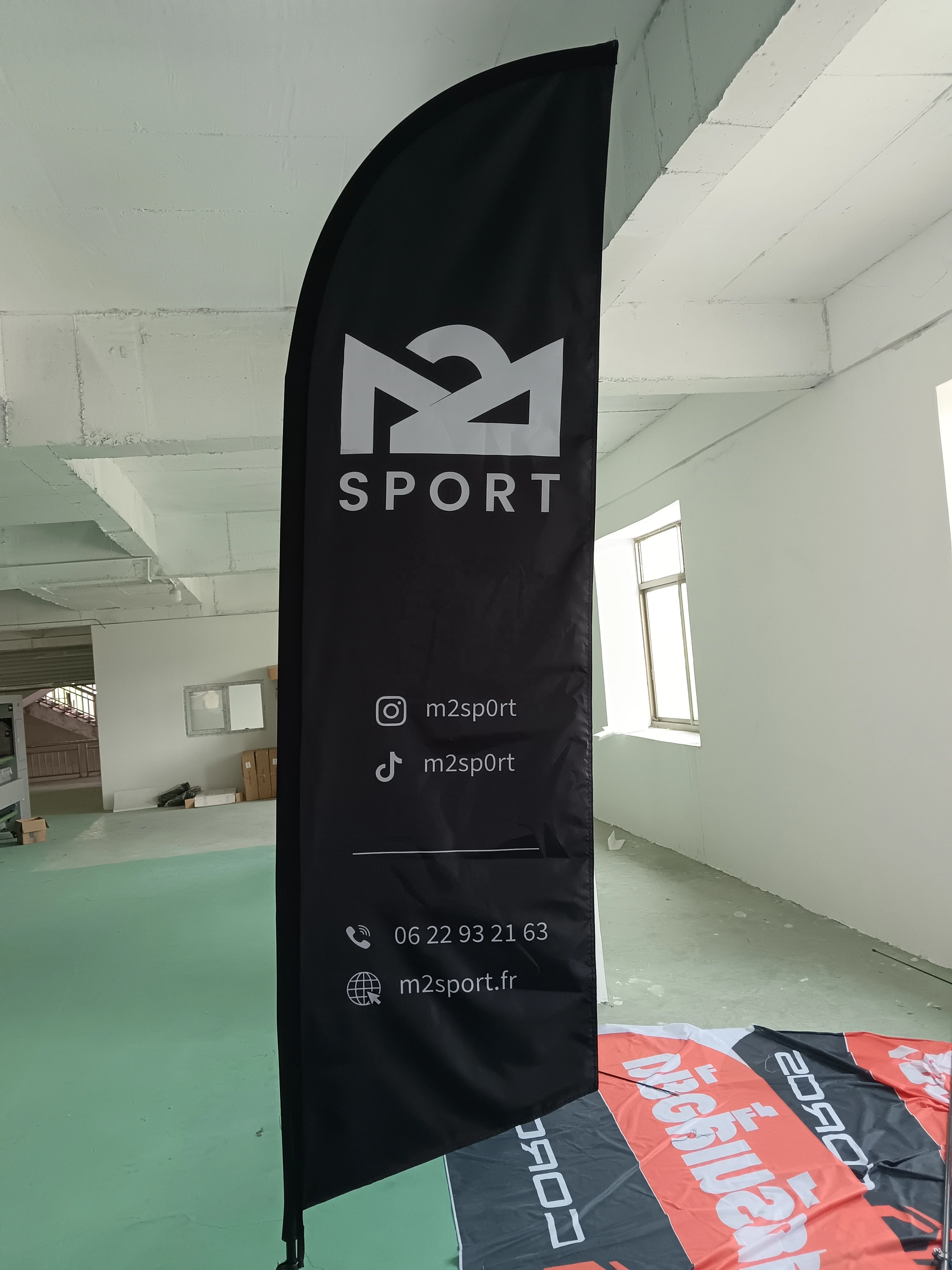 Custom Logo Print Feather Flag Promotional Advertising Teardrop Flag Banner Outdoor Custom Beach Feather Flag