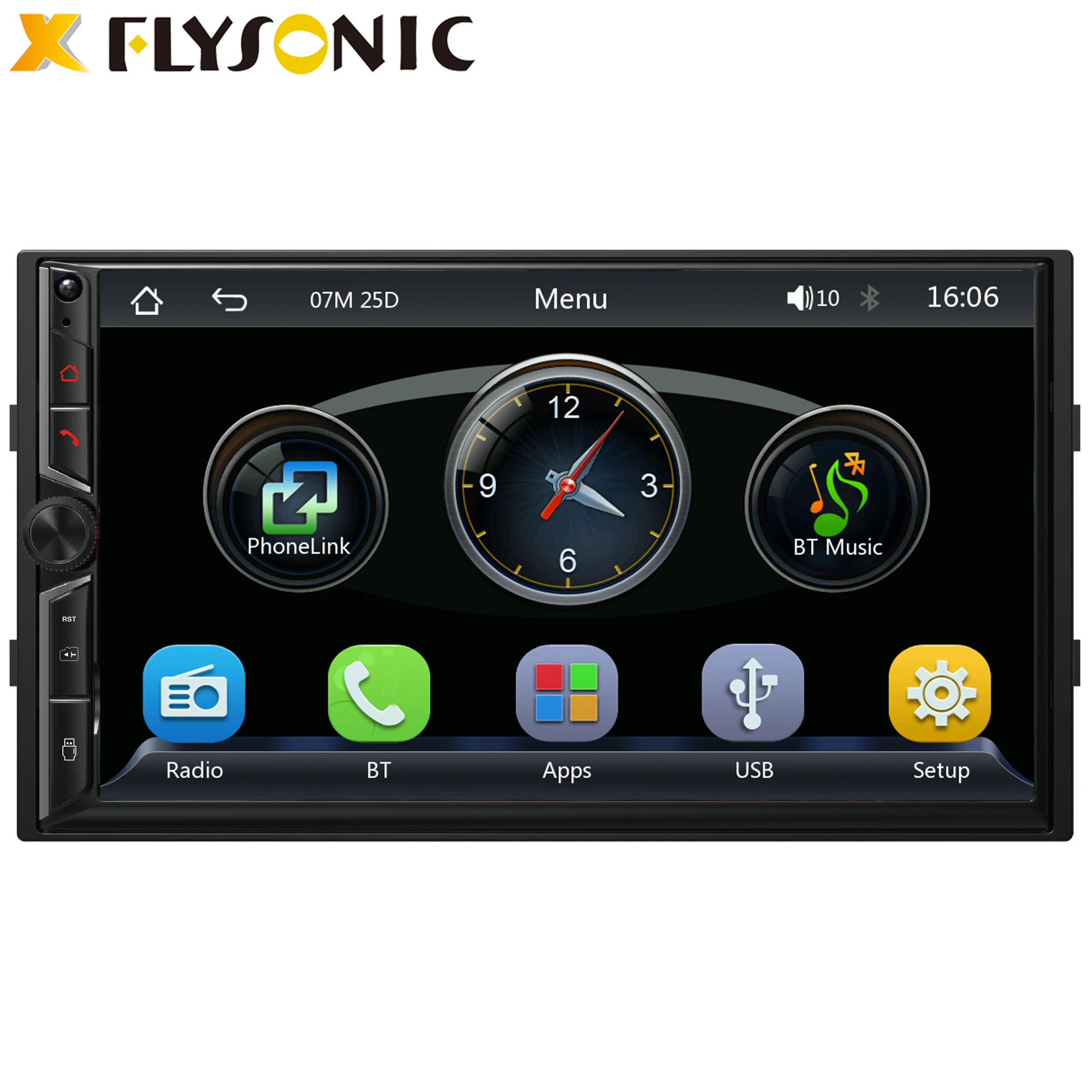 Flysonic Stereo Universal System Auto Wifi With Touch Screen Wince Radios Car Radio