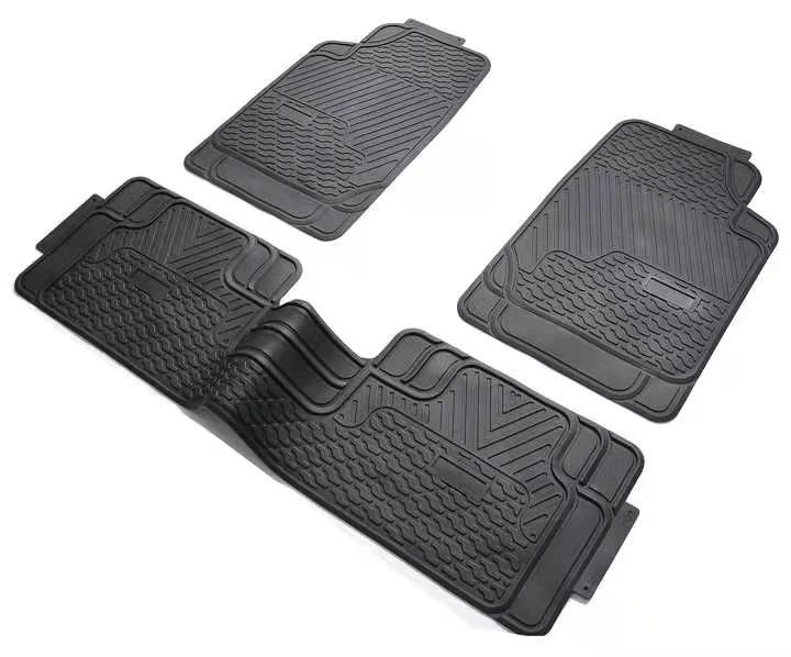 All weather rubber floor mats for car SUVs and trucks - 4 piece set (front and rear)adjustable heavy duty protecticon