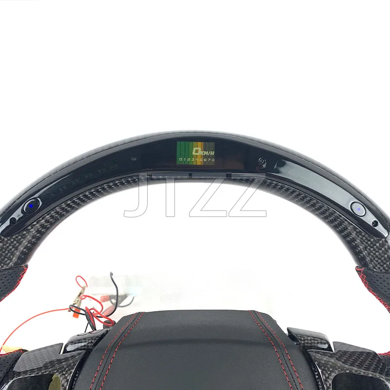 Для Lexus NX IS RCF RX GSF LC LS CT2013 2014 2016 2017 из углеродного волокна перфорированная кожа светодиодный дисплей руль на заказ