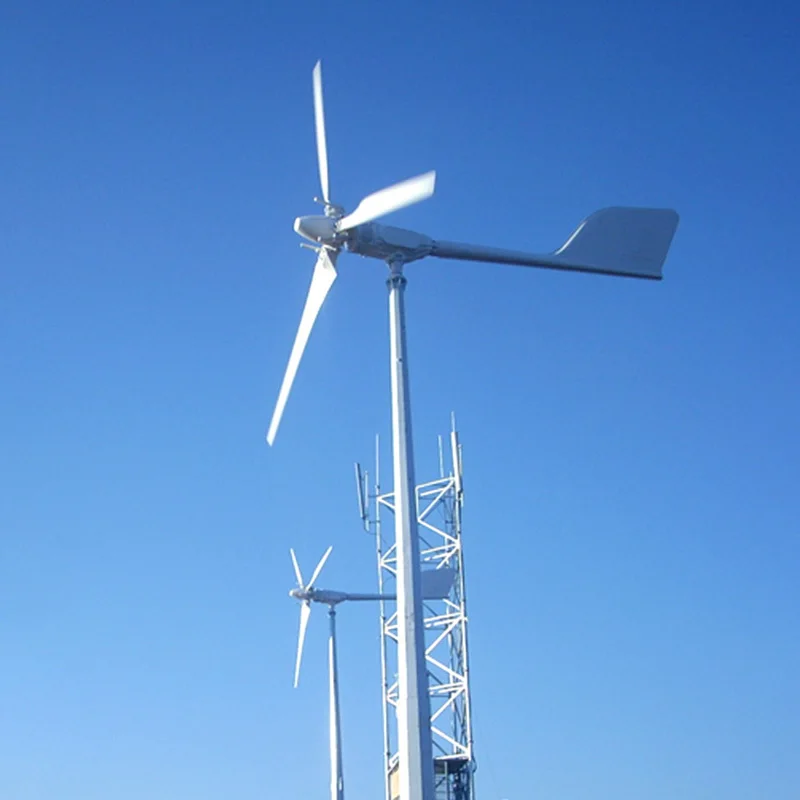 5KW Wind Turbine Generator 48V 96V On Grid Free Energy Generators Free Energy Windmill With MPPT Controller Inverter