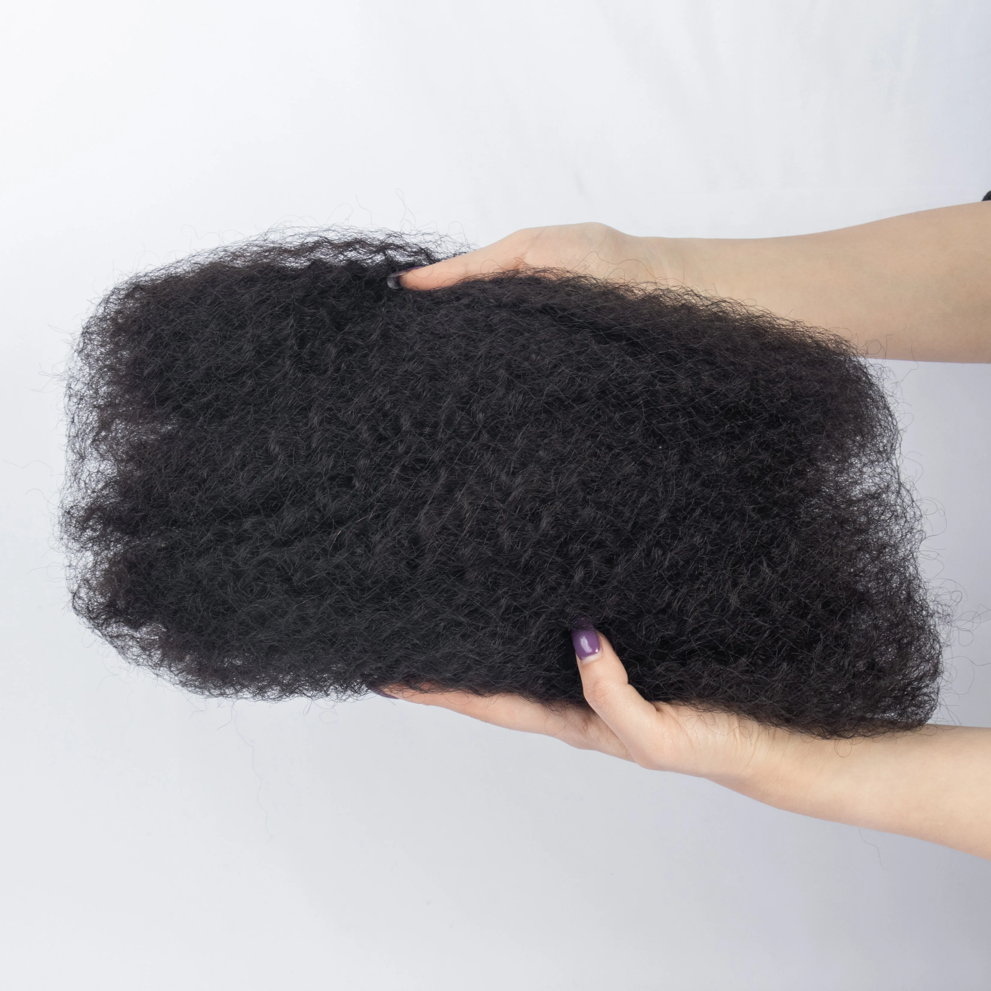 Wholesale Price Unprocessed 100%  Human Hair Afro Kinky Bulk Human Hair For Dreadlocks