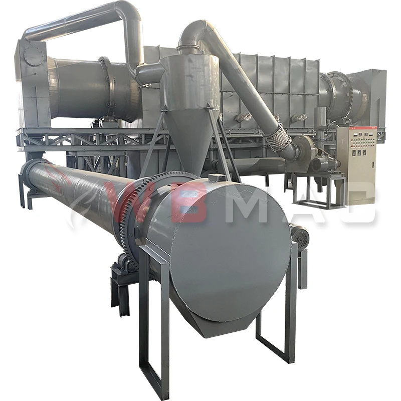 Small Horizontal Wood Airflow Carbonization Furnace Continuous environmental protection charring furnace