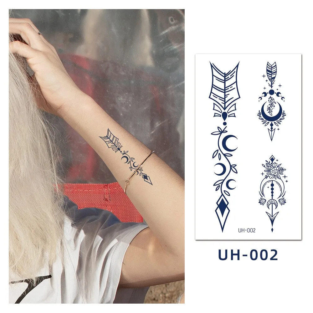 UH 001-040 wholesale juice tattoo sticker vending custom body arm skin tattoo sticker sexy permanent tattoo sticker