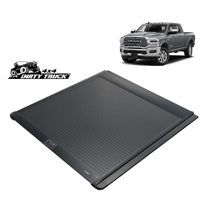 DirtyTruck Factory Direct Manual Tonneau Hard Aluminum Alloy Barrel Cover For 2009+ Dodge Ram 2500 Quad cab no built in box