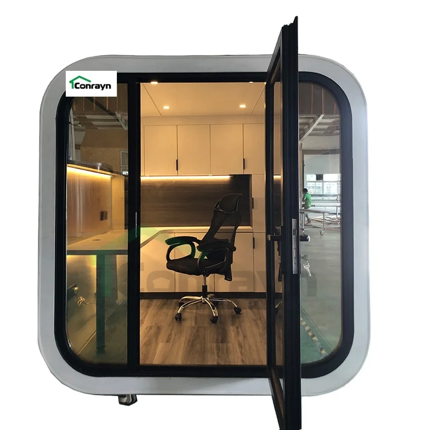 Insulated Garden Offices Mini Office Pods Customized Home Backyard Office Pods Prefab Soundproof Studio Shed