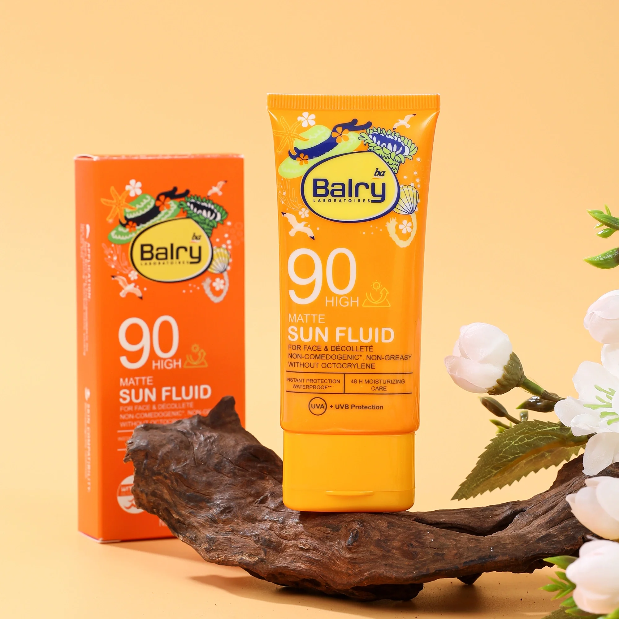 Balry Factory Wholesale Water-Resistant Quality Face Sunscreen UV Protection Sunblock 60ml