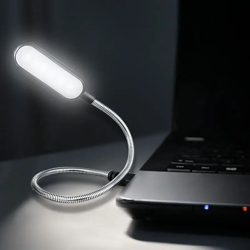 Timjay Portable USB LED Mini Book Lamp 6leds USB For Power Bank Laptop Notebook PC Reading Light Desk Lamp Night Lamp